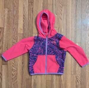 The North Face Kids Pink & Purple Hooded Fleece Jacket